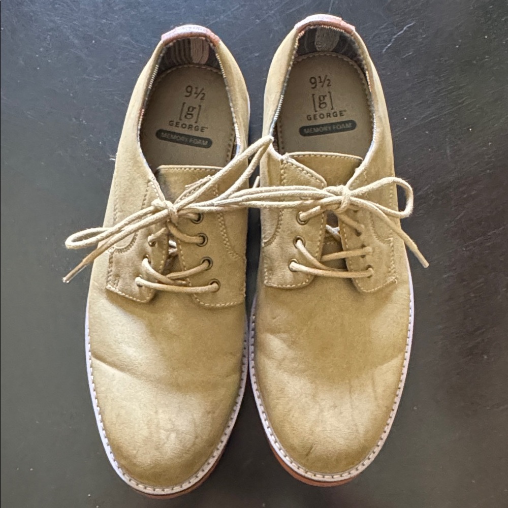 George Beige Lace-Up Casual Shoes